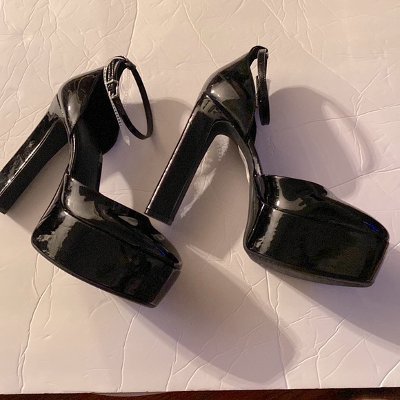 Gianni Bini Women’s Black Patent Leather Platform Shoes, Size 9.5M, 6” Heel NWT - Picture 3 of 11